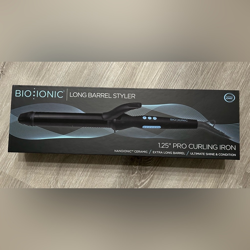 Bio Ionic Long Barrel Styler 1.25" Pro Curling Iron